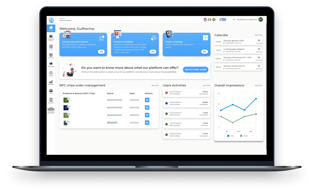 Mockup phygital platform