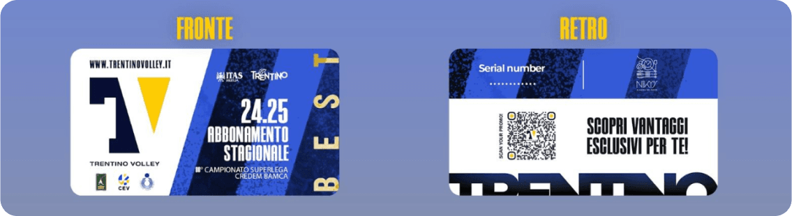 Mockup trentino ticket front and rear