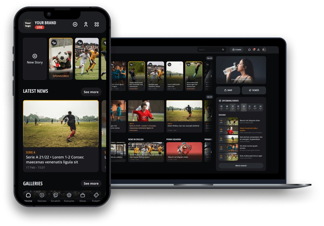Mockup Hashtag Be platform